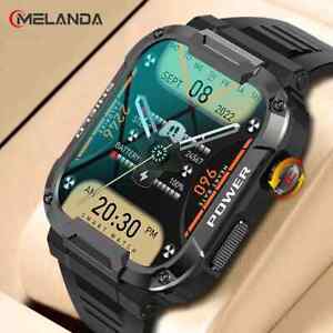 Men Smart Watches for IOS Android Fitness Tracker Heart Rate Blood Pressure GPS