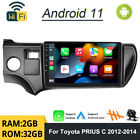 Android 11 Car Stereo Radio Navi Carplay Gps 2+32Gb For Toyota Prius C 2012-2014