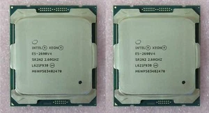 2x (Par) Juego de CPU/procesador Intel Xeon E5-2690 V4 2,60 GHz 14 núcleos SR2N2 coincidente - Imagen 1 de 3
