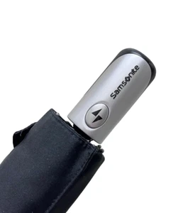 Samsonite Auto Open Auto Close Compact Foldable Umbrella Black - Picture 1 of 6