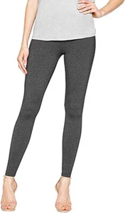 Matty M Women's Leggings Made in USA Charcoal Heather(Medium). - Picture 1 of 2
