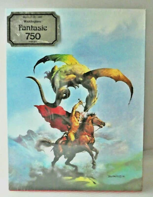 Vintage  Boris Vallejo's Fantasie Puzzle  FLY SERPENT made  in Canada by Wadding - Image 1 of 4