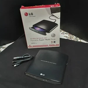 LG Portable Super Multi Drive GP08 Lite GP08NU20 With Cable. - Picture 1 of 5