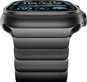 NewWays Stainless Steel Band Compatible with Apple Watch Band BLACK - Picture 1 of 6