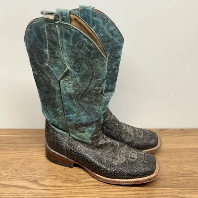 Botas vaqueras occidentales Ferrini turquesa para mujer talla 10 B Foto 1 de 4