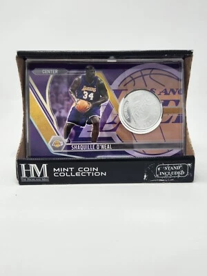 2021 Shaquille O’Neal Highland Mint Silver Plated Coin Card Lakers LE 5000. USA - Image 1 of 2