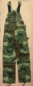 Vintage Liberty Military Camo Bib Overalls, Deadstock NWT, Size 30x30 - Picture 1 of 3