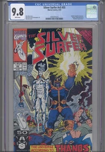 Silver Surfer v3 #55 CGC 9.8 1991 Marvel Comics Infinity Gauntlet Crossover - Imagen 1 de 13