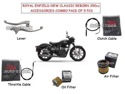 Genuine Royal Enfield Classic Reborn 350 5 PCS Accessories Combo - 5 - Imagem 1 de 4