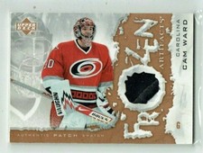 07-08 UD Upper Deck Artifacts Frozen Artifacts  Cam Ward  /50  Patch