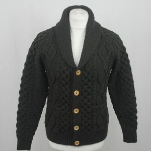 Inverallan 6A Shawl Collar Cardigan Aran Range Rare Small 36" - Picture 1 of 6