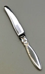 Cactus by George Jensen Sterling Silver handle Baby Knife 4 5/8" - Picture 1 of 4