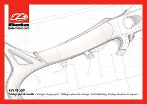 Beta Parts Manual Book Chassis & Engine 2007 REV 4T - Picture 1 of 12