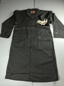 Outback Trading Co Mens Brown Long Oilskin Duster #2042 Low Rider Western Sz XL - Picture 1 of 18