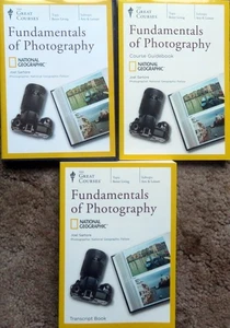 The Great Courses FUNDAMENTALS OF PHOTOGRAPHY 4 DVDs Guidebook & Transcript Book - Picture 1 of 7