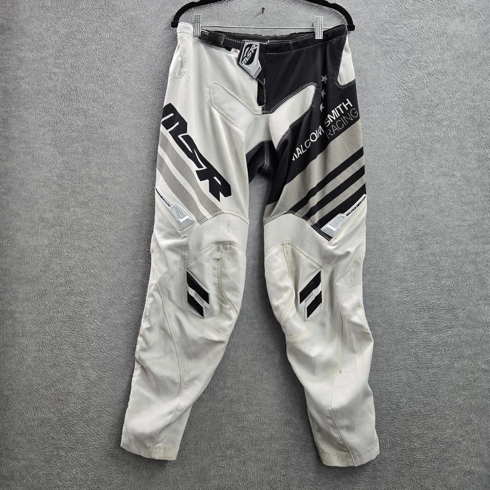 MSR Men Pants 34 Black Nylon Polyester Colorblock AXIS AIR Motocross Racing — 第 1/4 张图片
