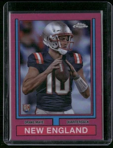2024 Topps Chrome #74TF-3 Drake Maye 1974 Topps Football Pink Refractor - Bild 1 von 2