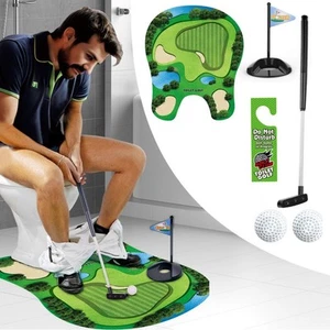 Toilet Golf Game Mini Golf Practice Set for Restroom/Bathroom Funny Gag Gift - Picture 1 of 9