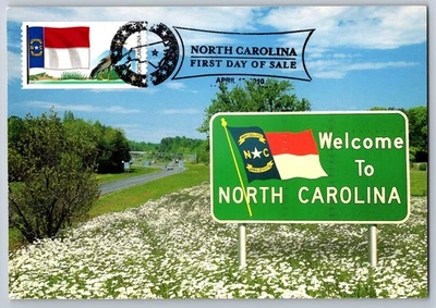 #4311 Flags of our Nation North Caroliina FDC Maxi Card - Image 1 of 2