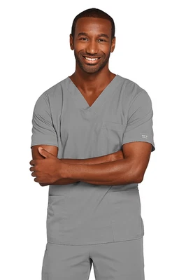 Blusa Médica Gris Cherokee Ropa de Trabajo Core Stretch Unisex Cuello en V 4725 GRYW Foto 1 de 3