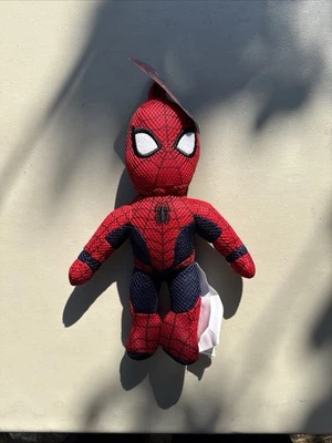 Marvel Spider-man Spiderman Bath Buddy Scrubbie Plush 12" w/ Loop to Hang - Image 1 of 3