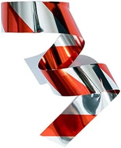 Bird Scare Tape, 1''X260Ft Red Spiral Double Sided Repellent Deterrent Reflectiv - Picture 1 of 12