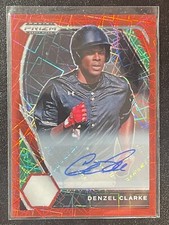 2021 Panini Prizm Draft Picks Denzel Clarke Red Hyper Auto #PDP-127