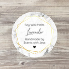 35 x Personalised Stickers, Soy Candle Stickers, Wax Melts Stickers, Wax Candles