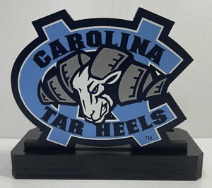 NORTH CAROLINA "TAR HEELS" LICENSED SHELIA'S NCAA FOOTBALL WOOD PLAQUE/SIGN - Picture 1 of 11