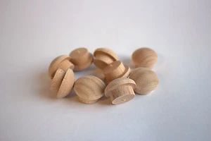 Zierdübel Holz - Bohrloch 15-40mm Holzproppen Zierkappen  Abdeckkappen VE=5Stück - Bild 1 von 51