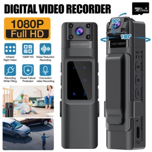 1080P Full HD Police Body Camera Video Audio Recorder DVR Night Vision Clip Cam - Picture 1 of 16