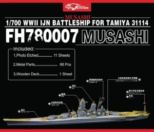 Flyhawk FH780007 1/700 IJN Musashi para Tamiya calidad superior - Imagen 1 de 3