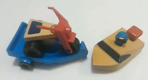 1973 Mattel Preschool Camp Putt-Putt WOODEN BOAT, CYCLE & TRAILER Replacement - Picture 1 of 1
