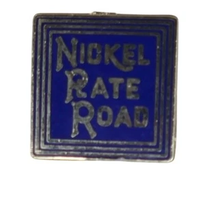 Vintage Nickel Plate Road Railroad Lapel Pin Advertising Employee Enamel - Picture 1 of 6
