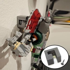 3D Wall Mount Display for Lego Star Wars 75312 Boba Fett Starship - Picture 1 of 9