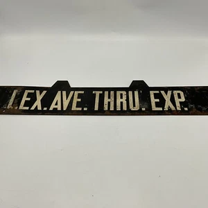 Original Lexington Ave. Express - New York Low-V Subway Car 2-Sided Sign - Picture 1 of 8