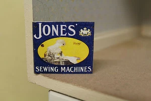 DOLLS HOUSE ( Metal Sign Jones Sewing Machines - Picture 1 of 1