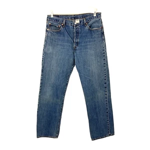 Levi Strauss Levis 501 XX Button Fly PATCHED Jeans 36 x 34 Actual 36 x 33 - Picture 1 of 10