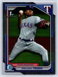 2024 Bowman Chrome EMILIANO TEODO 1st Bowman RANGERS #BCP-180 - Bild 1 von 2