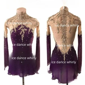 Eiskunstlauf Kleid Damen Mädchen Eis Wettkampf Rhythmik Gymnastik - Bild 1 von 7