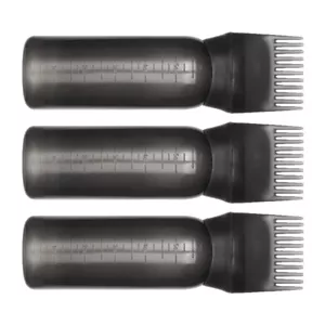 3 pcs Hair Oil Applicator Bottle Comb Applicator Bottle Graduated Root - Picture 1 of 12