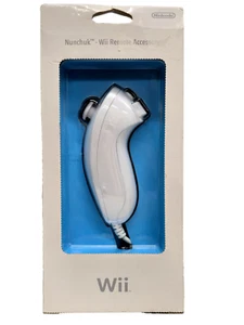 Genuine Nintendo White Wii Nunchuck Remote (RVL 004) In Originl Box - Picture 1 of 3