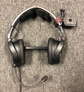GoPro Hero5 Hero4 Session Mount for BOSE A20 Pilot Aviation Headset R44 - Bild 1 von 6