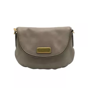 Marc Jacobs Gray Leather Classic Q Natasha Crossbody Bag - Picture 1 of 12