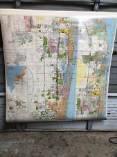 Vintage West Palm Beach and vicinity Pull Roll Down Map
