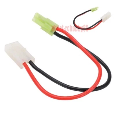 2X Big Tamiya Female To Mini Tamiya Male Adapter Cable 15CM16AWG for Car Battery - Image 1 of 4