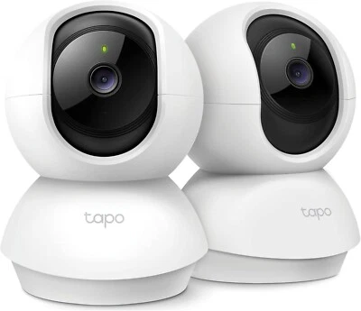 TP-Link Tapo 2K Pan/Tilt Security Camera Motion Detection 2pack
