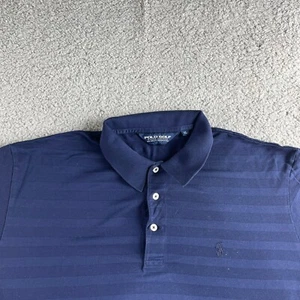 NEW Vintage Ralph Lauren Polo Golf Shirt Mens Extra Large Blue Pima Cotton Peru - Picture 1 of 8