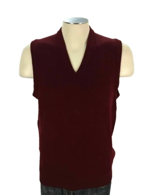 Pendleton 100% Virgin Wool Sweater Vest L VTG USA Lambs Wool Yarn Xmas Mens - Image 1 of 4