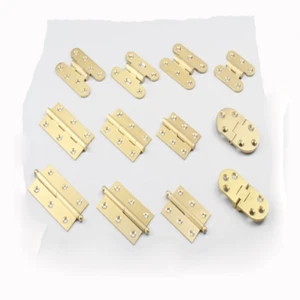 Butterfly Shaped Copper Hinges Fold Hinge Door Gate Cabinet Cupboard Multi Size - Picture 1 of 16